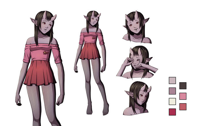 Myosotis Character Design